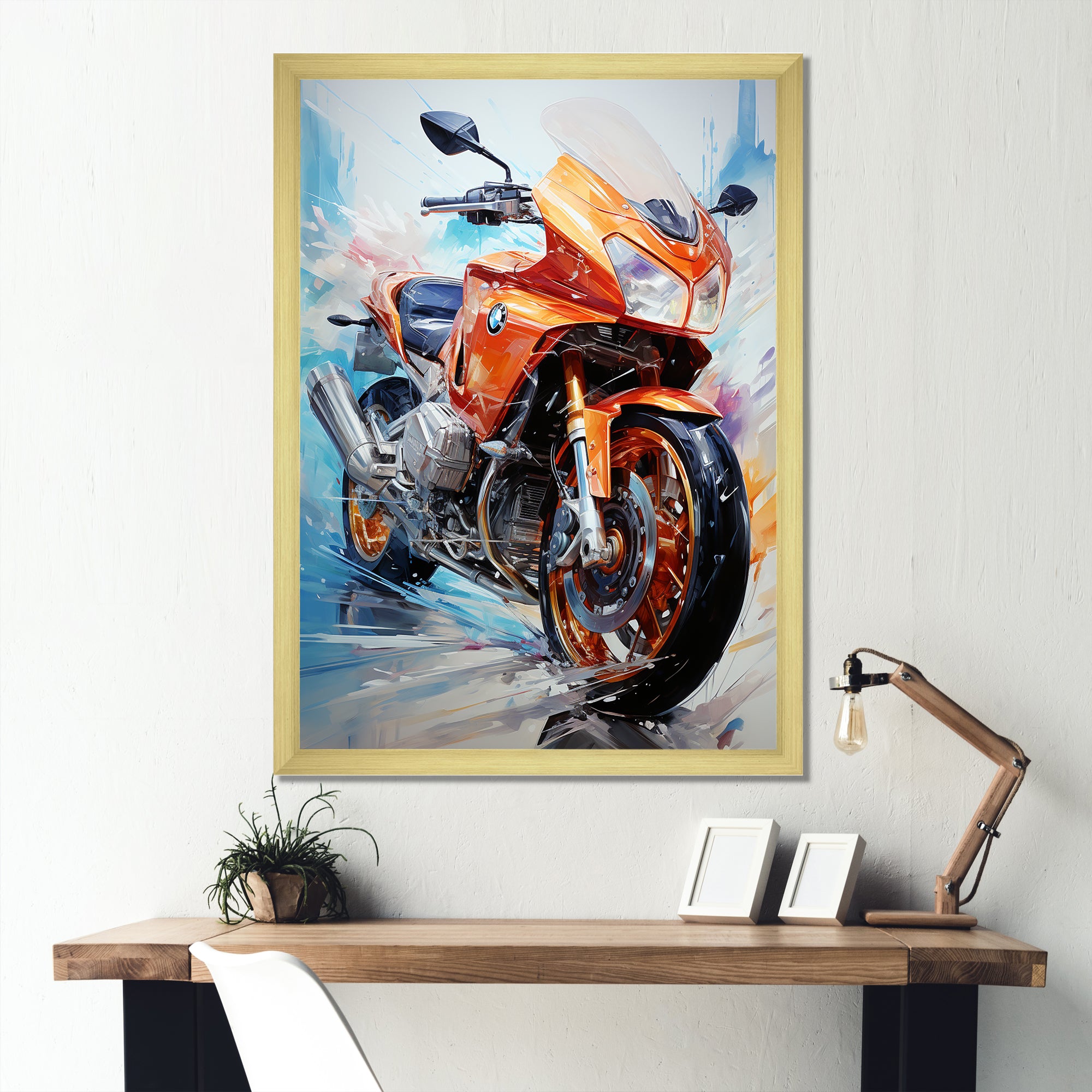Velocity Speed Bike Fury - Motorcycle Canvas Wall Art