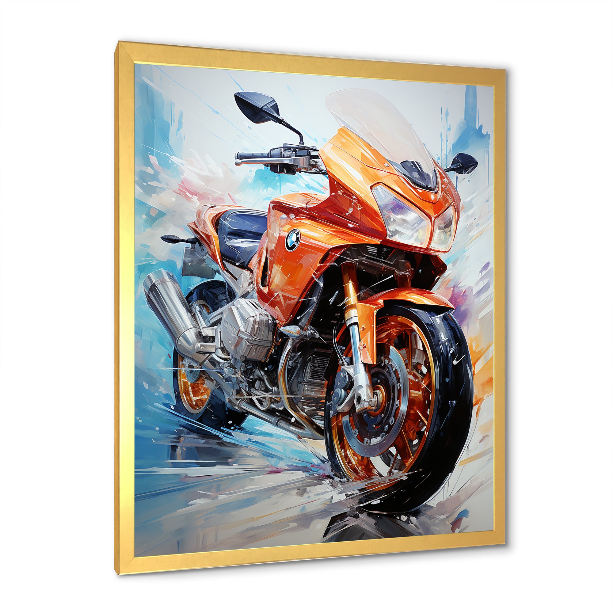 Velocity Speed Bike Fury - Motorcycle Canvas Wall Art