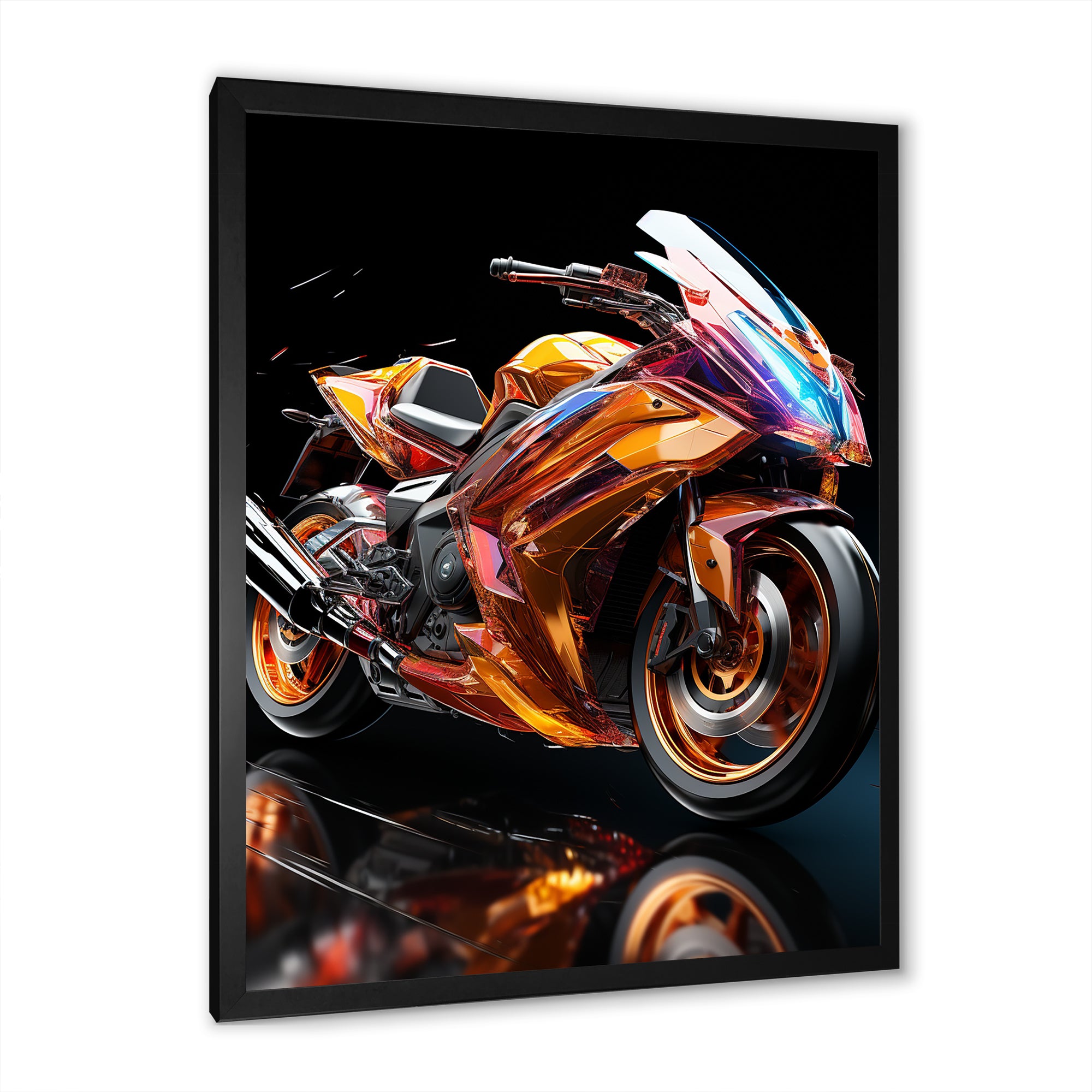 A Speed Motorcycle Adventure - Motorcycle Canvas Wall Art