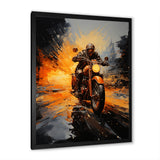Yellow Dirt Bike Adventure - Motorcycle Canvas Wall Art