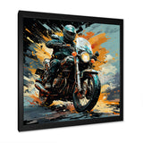 Dirt Bike Motorcycle Matrix - Motorcycle Canvas Wall Art