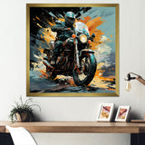 Dirt Bike Motorcycle Matrix - Motorcycle Canvas Wall Art