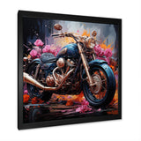 Expressionist Motor Adventure - Motorcycle Canvas Wall Art