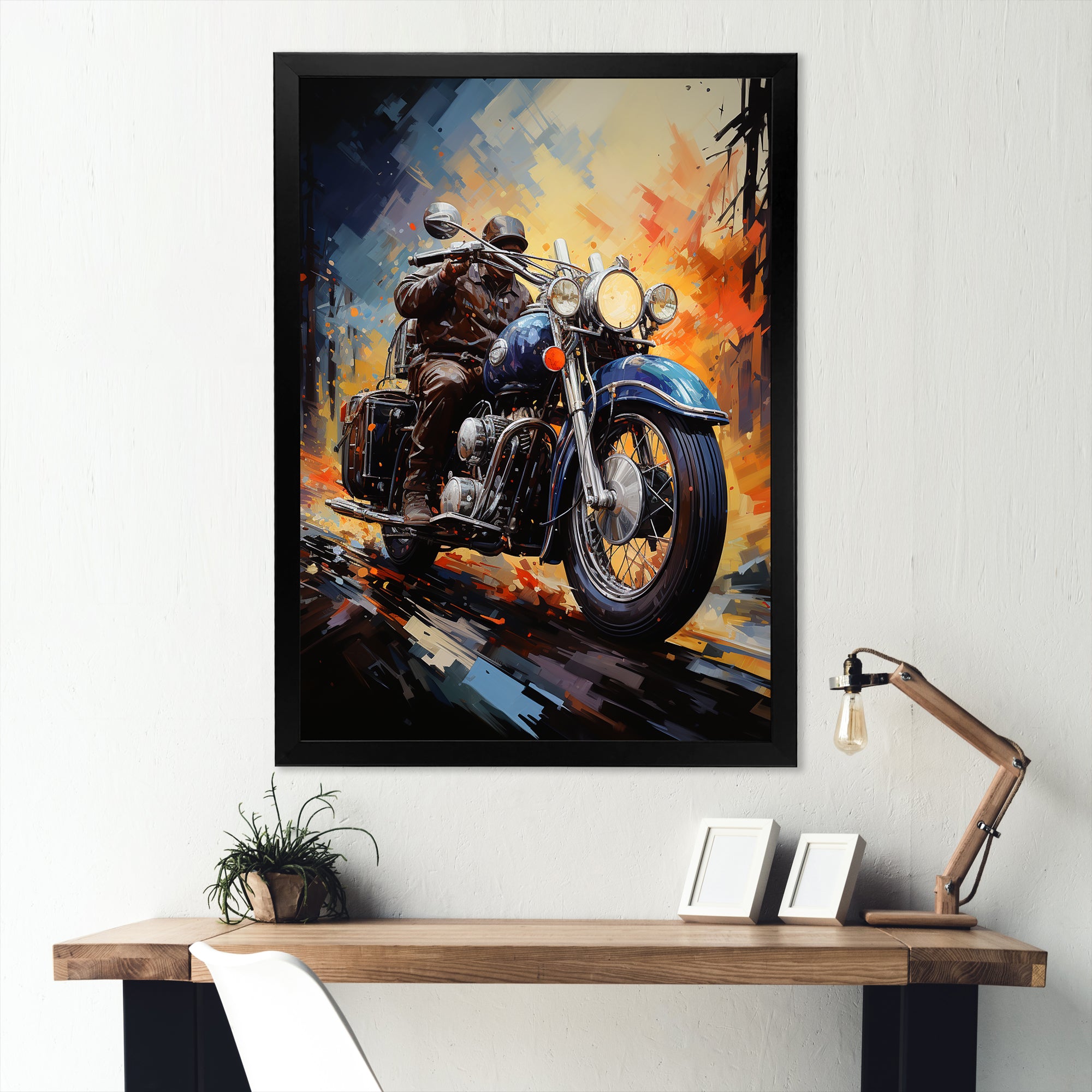 Fantasy Motorcycle Odyssey - Motorcycle Canvas Wall Art