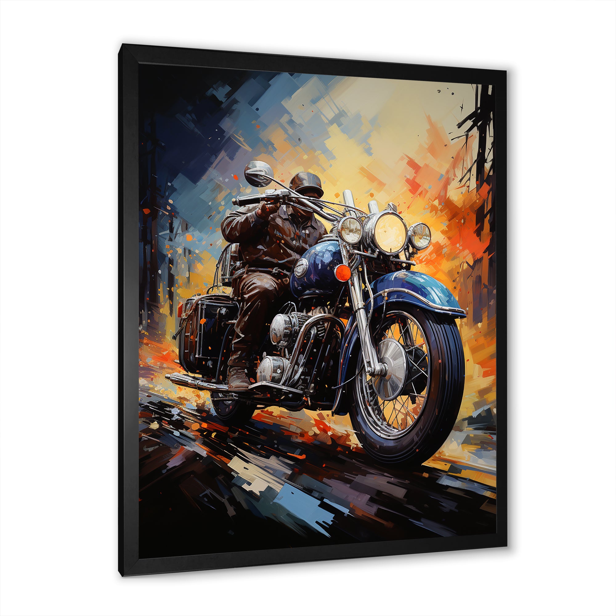 Fantasy Motorcycle Odyssey - Motorcycle Canvas Wall Art