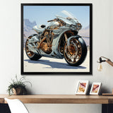 Futuristic Speedster - Motorcycle Canvas Wall Art