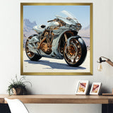 Futuristic Speedster - Motorcycle Canvas Wall Art