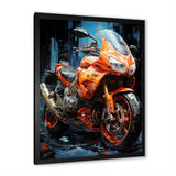 Geometric Bike Essence - Motorcycle Canvas Wall Art