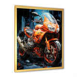 Geometric Bike Essence - Motorcycle Canvas Wall Art