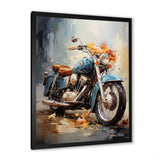 Impressionist Bike Ride - Motorcycle Canvas Wall Art