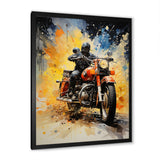 Industrial Motorcycle Adventure - Motorcycle Canvas Wall Art
