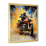 Industrial Motorcycle Adventure - Motorcycle Canvas Wall Art