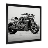 Minimalist Roadster - Motorcycle Canvas Wall Art