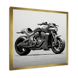Minimalist Roadster - Motorcycle Canvas Wall Art