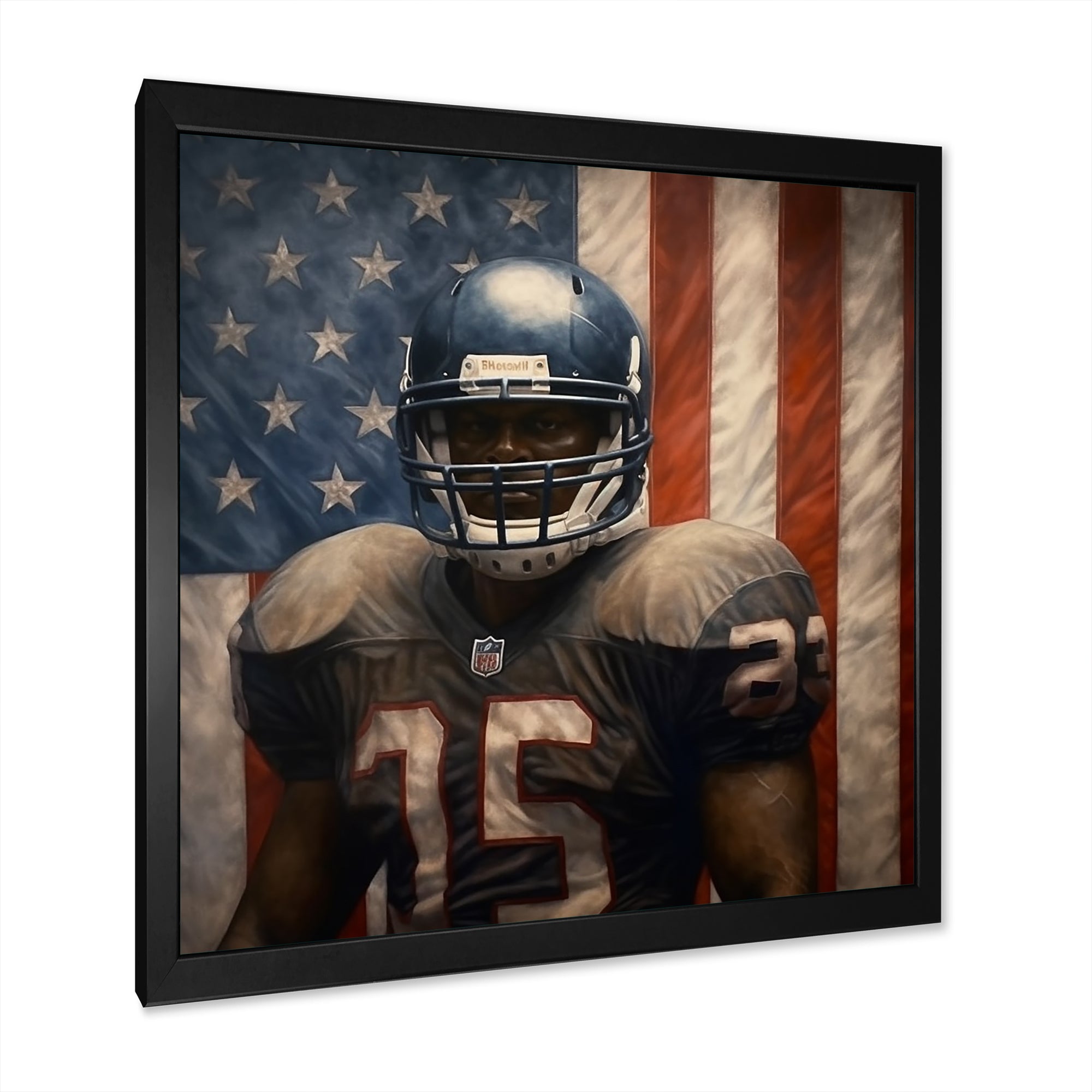Patriot USA Football Player - NFL Canvas Wall Art