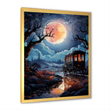 A Fantasy Gothic Old Cart - Old American Cart Canvas Wall Art