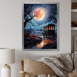 A Fantasy Gothic Old Cart - Old American Cart Canvas Wall Art