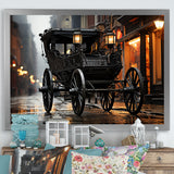A Romantic Gothic Old Cart - Old American Cart Canvas Wall Art