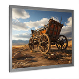 Old Western Carriage Cart In Usa - Old American Cart Canvas Wall Art