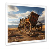 Old Western Carriage Cart In Usa - Old American Cart Canvas Wall Art