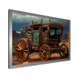 Fantasy Western Wagon In Usa - Old American Cart Canvas Wall Art