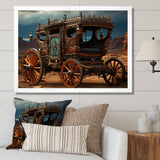 Fantasy Western Wagon In Usa - Old American Cart Canvas Wall Art