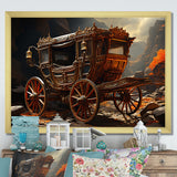 Fantasy Cart Adventure - Old American Cart Canvas Wall Art