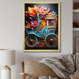 Pop Art Cart Retro - Old American Cart Canvas Wall Art