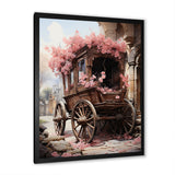 Romantic Wedding Cart Journey - Old American Cart Canvas Wall Art