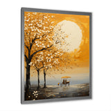 Yellow Old Carriage Cart Melody - Old American Cart Canvas Wall Art