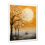 Yellow Old Carriage Cart Melody - Old American Cart Canvas Wall Art