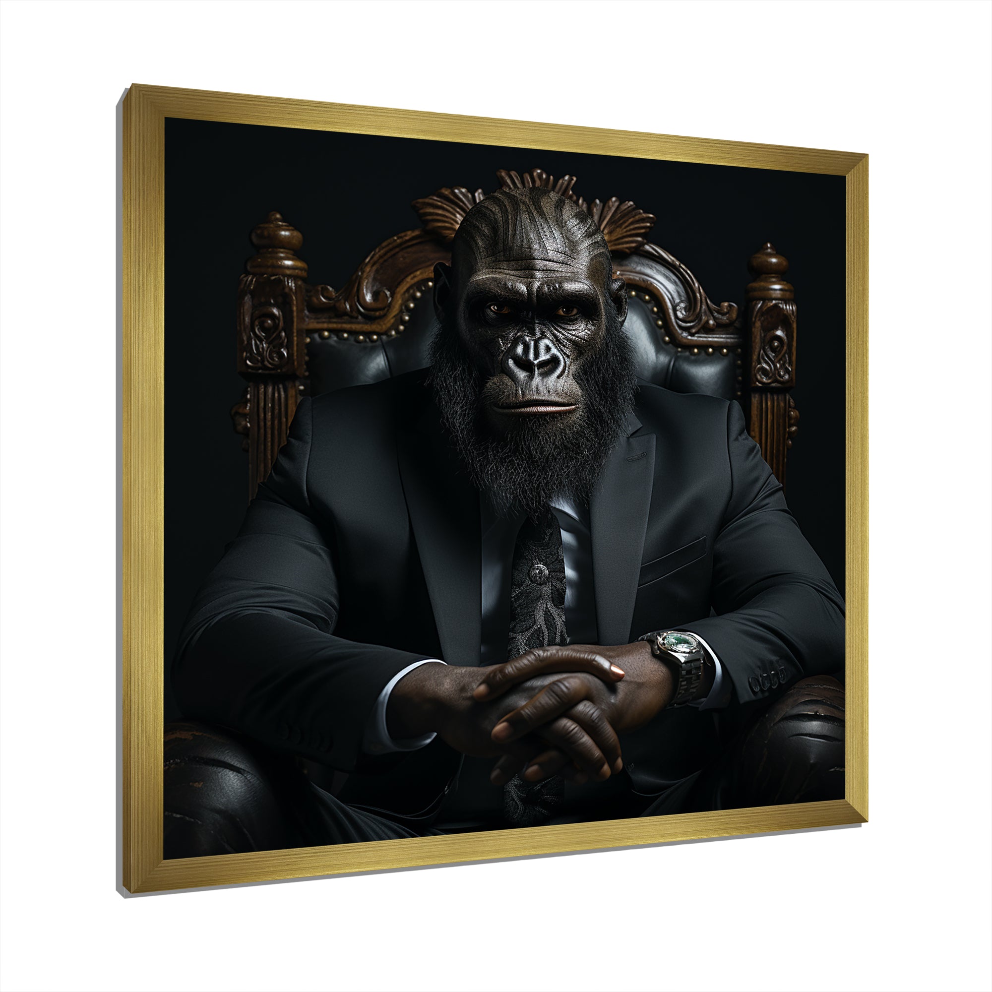 Business Apes In Suit - Orangutan Wall Decor