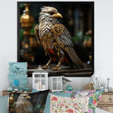 Gold Whimsical Baroque Bird - Bird Wall Decor