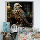 Gold Whimsical Baroque Bird - Bird Wall Decor