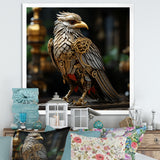 Gold Whimsical Baroque Bird - Bird Wall Decor