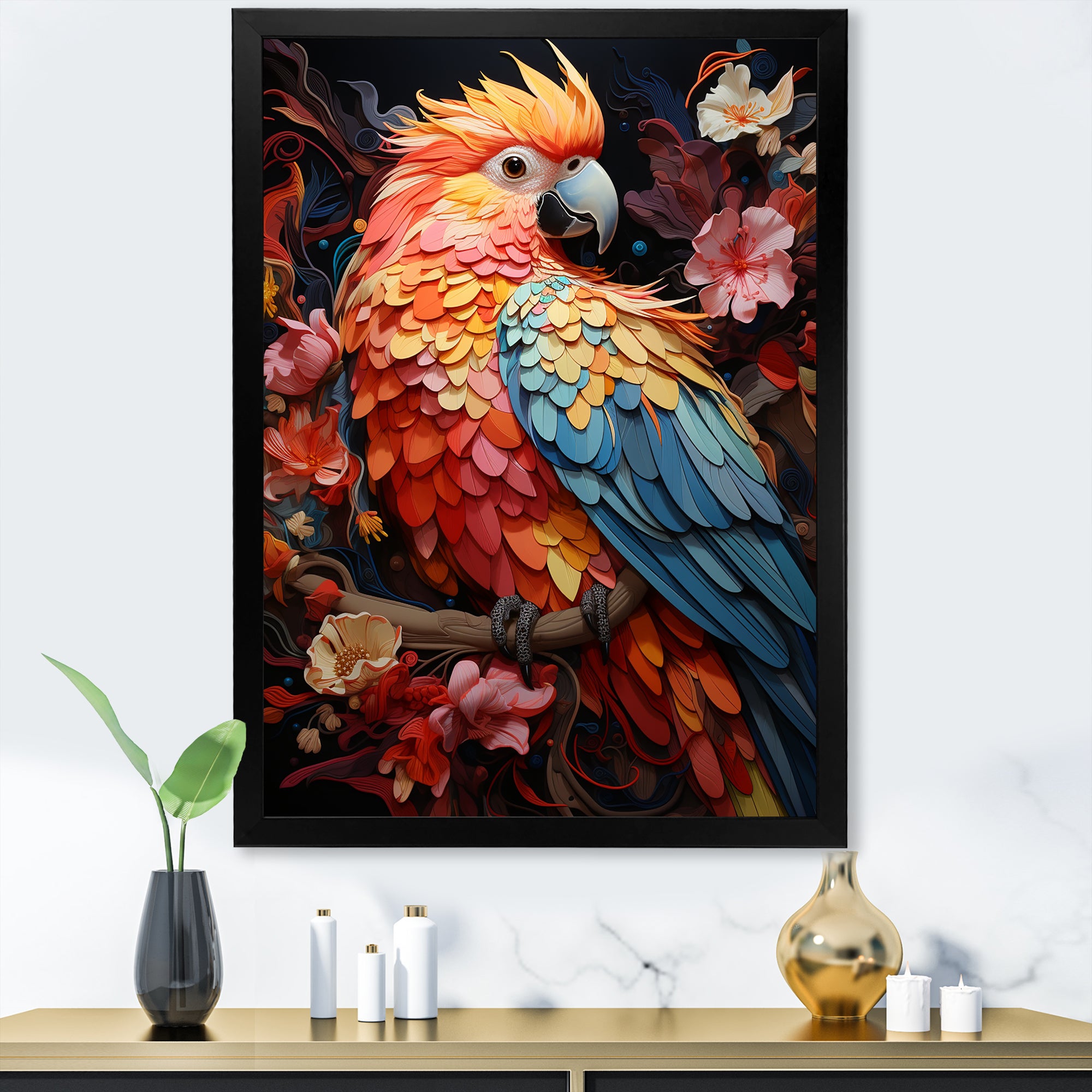 Parrots Celestial Dance Melody - Parrot Home Decor Art
