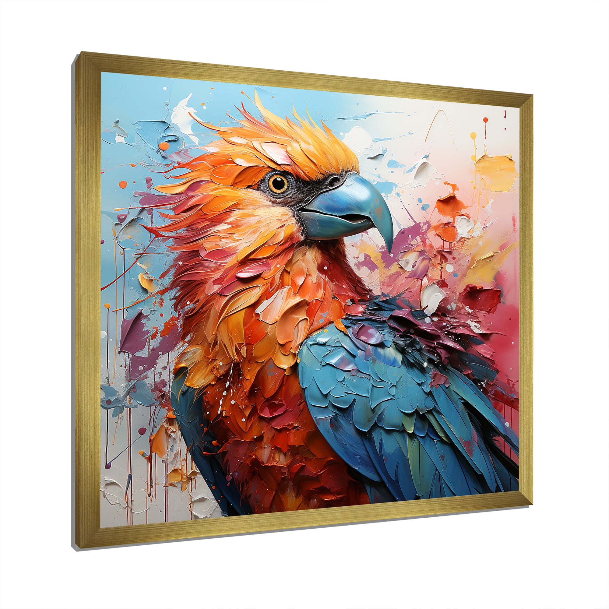 Parrots Colorful Encounters - Parrot Bedroom Wall Art