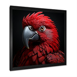 Crimson Elegance Tropical Parrot - Parrot Canvas Wall Art
