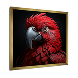 Crimson Elegance Tropical Parrot - Parrot Canvas Wall Art