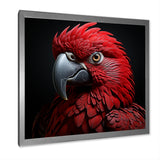 Crimson Elegance Tropical Parrot - Parrot Canvas Wall Art