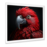 Crimson Elegance Tropical Parrot - Parrot Canvas Wall Art