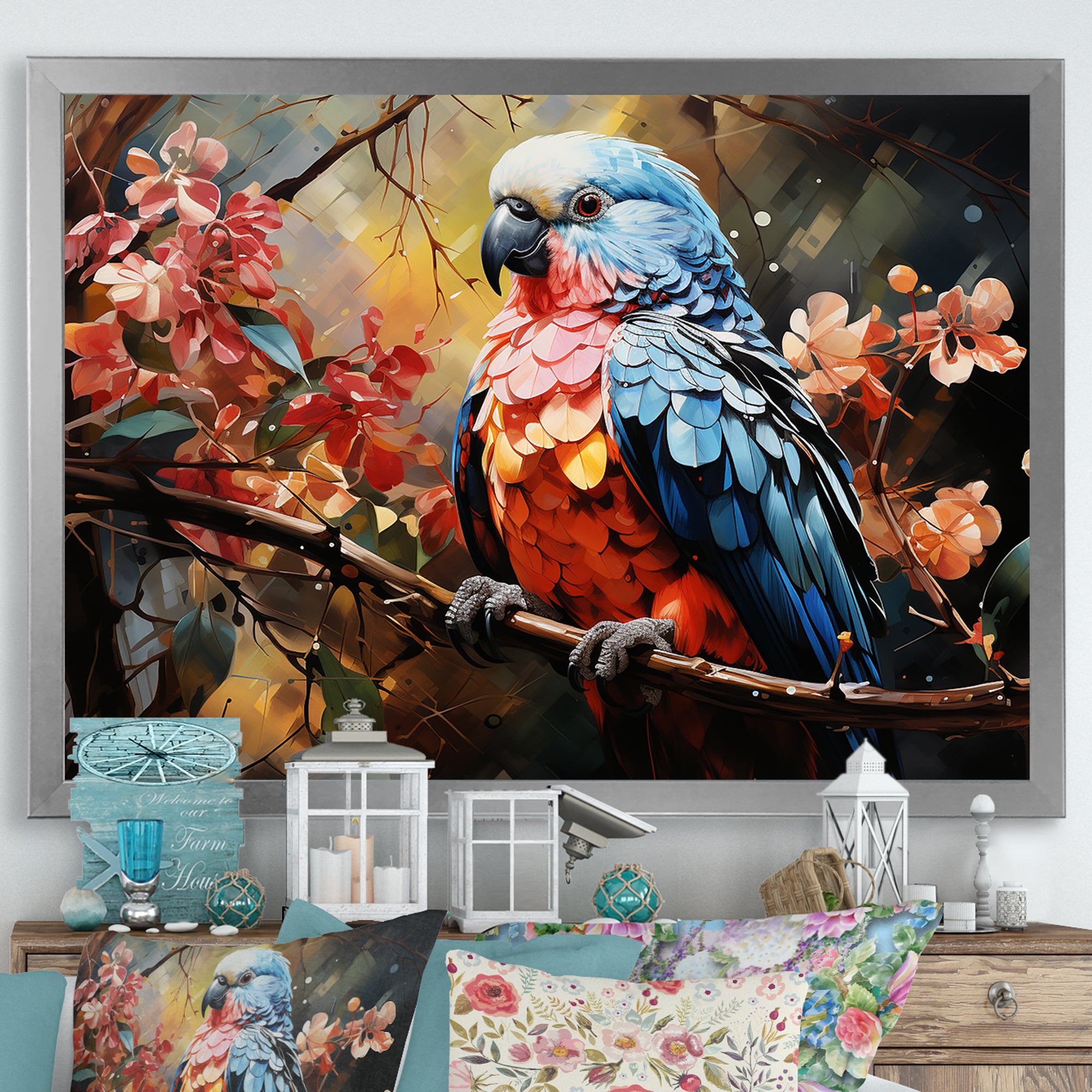 Parrots Dreamland Flyers - Parrot Wall Decor