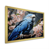 Ephemeral Plumage Charisma - Blue Parrot Wall Art