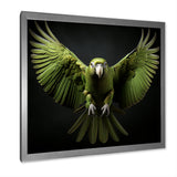 Eternal Winged Elegance - Green Parrot Wall Art