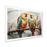 Parrots Ethereal Encounters - Parrot Large Canvas Wall Art