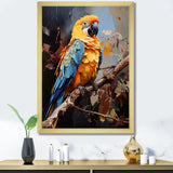 Blue And Yellow Golden Guardians - Parrot Wall Art Prints