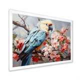 Blue Parrots Exotic Feathered Grace - Parrot Home Decor Art