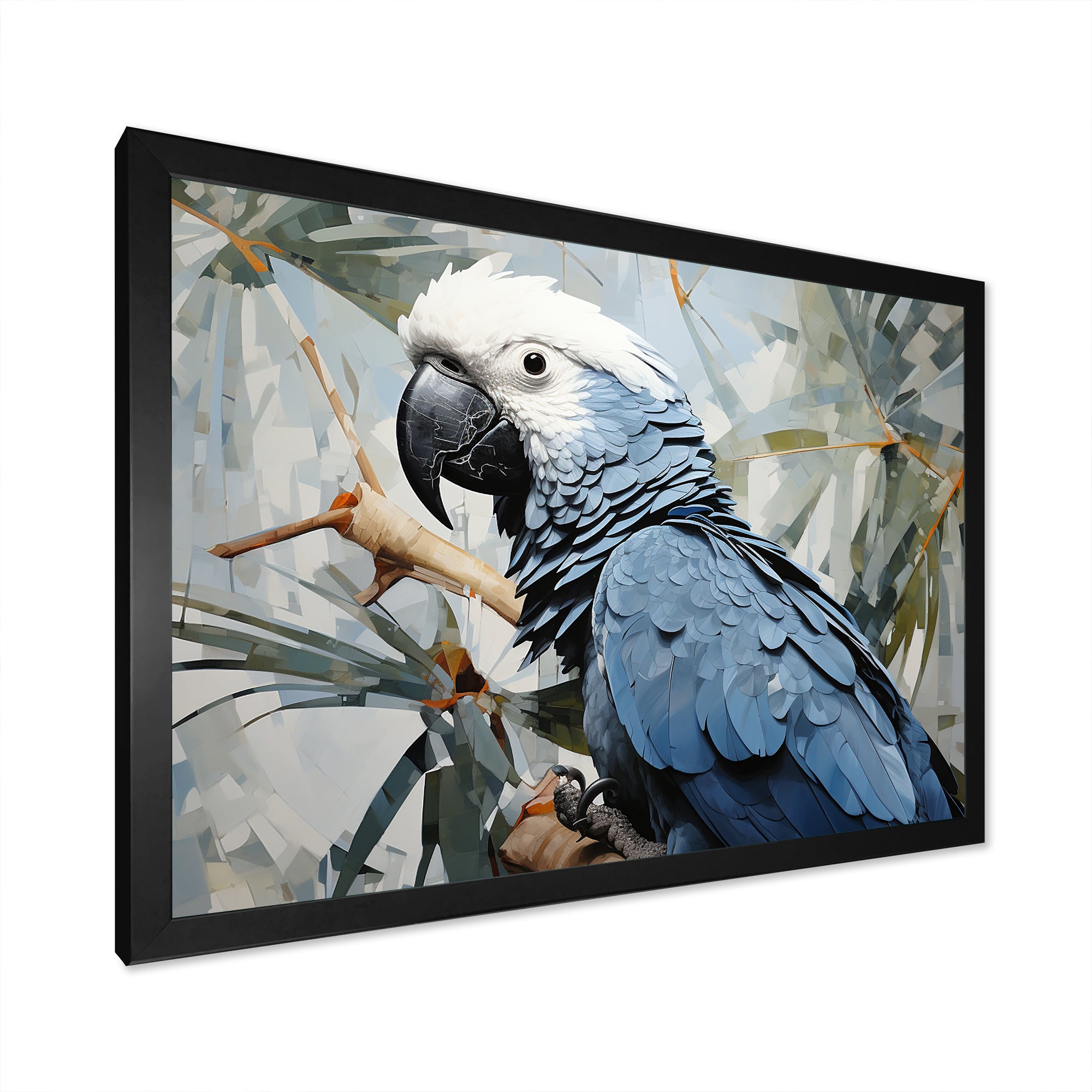 Blue Parrot Tropical Forest Rhapsody - Parrot Wall Art Prints