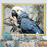 Blue Parrot Tropical Forest Rhapsody - Parrot Wall Art Prints