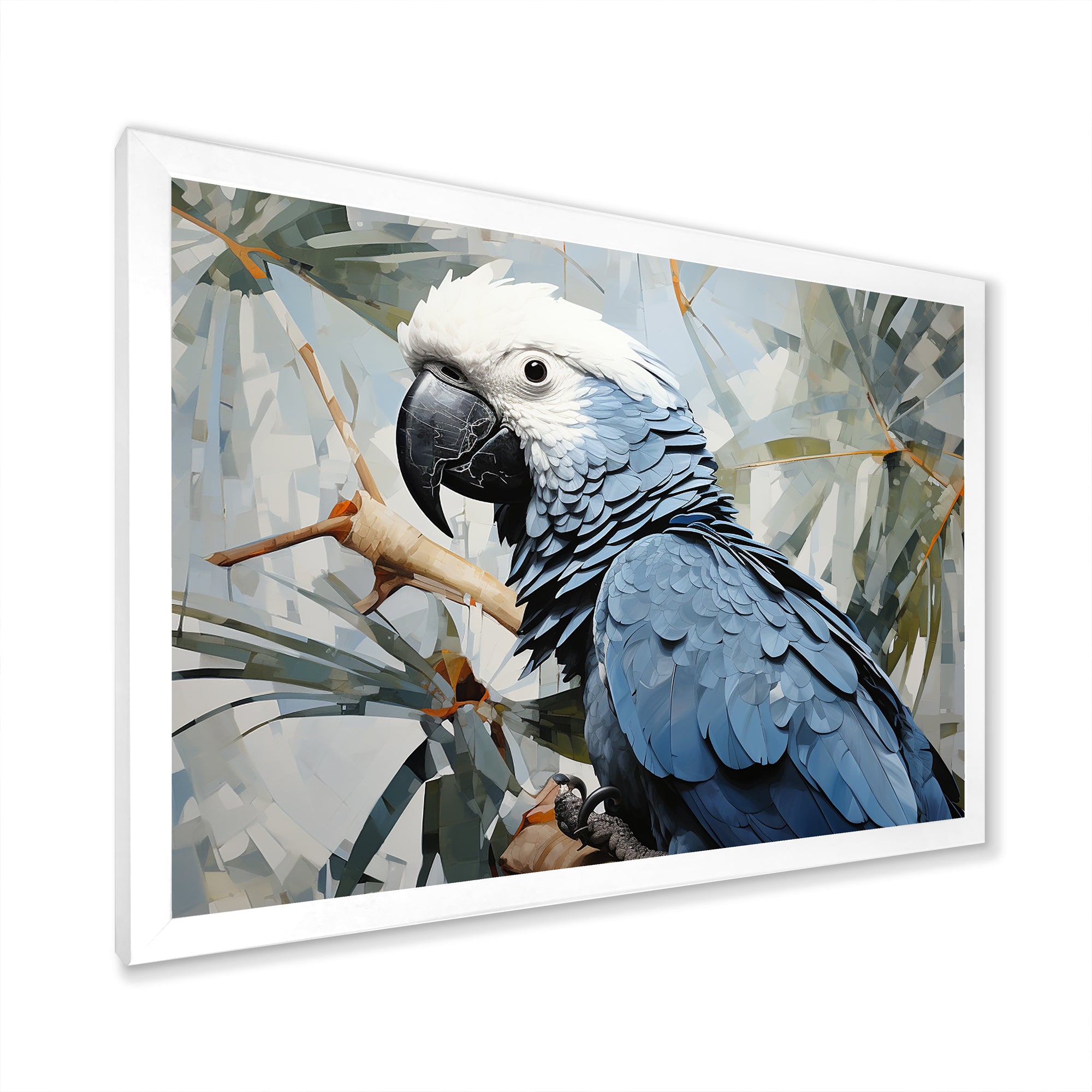 Blue Parrot Tropical Forest Rhapsody - Parrot Wall Art Prints